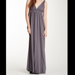 Gypsy 05 Gray Organic Cotton Maxi Dress